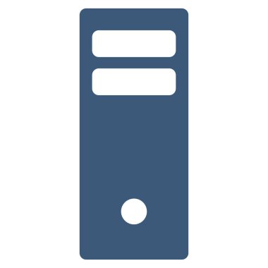 Sunucu ana düz vektör simgesi