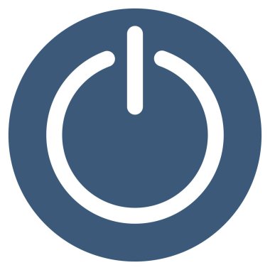 Güç düz vektör simge açmak