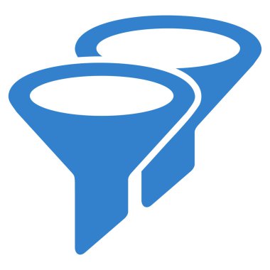 Filtreler düz vektör simgesi