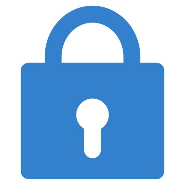 düz vektör simgesini kilitle