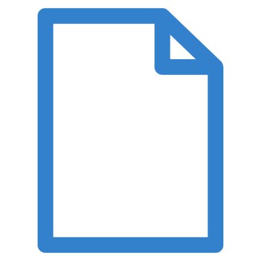 Yeni dosya düz vektör simgesi