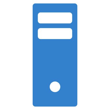 Sunucu ana düz vektör simgesi