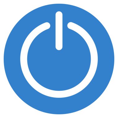 Güç düz vektör simge açmak