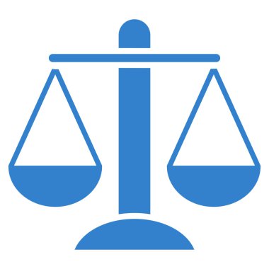 Ağırlık ölçekler düz vektör simgesi