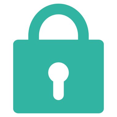 düz vektör simgesini kilitle