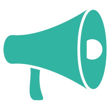 megafon düz vektör simgesi