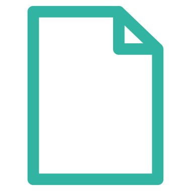 Yeni dosya düz vektör simgesi