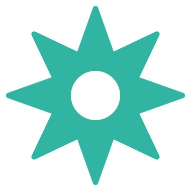 Yeni yıldız düz vektör simgesi