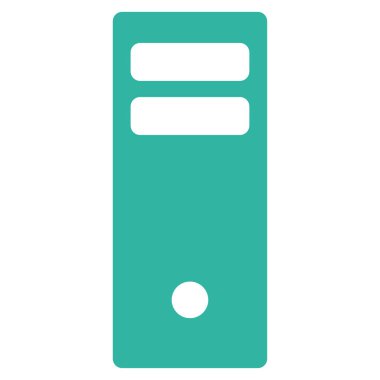 Sunucu ana düz vektör simgesi