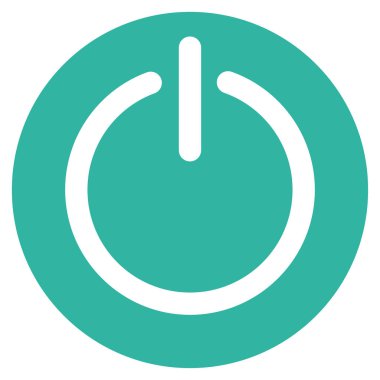 Güç düz vektör simge açmak