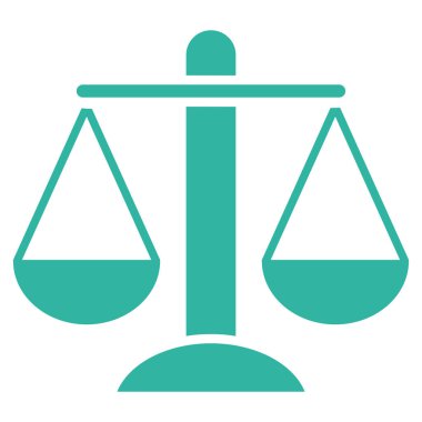 Ağırlık ölçekler düz vektör simgesi