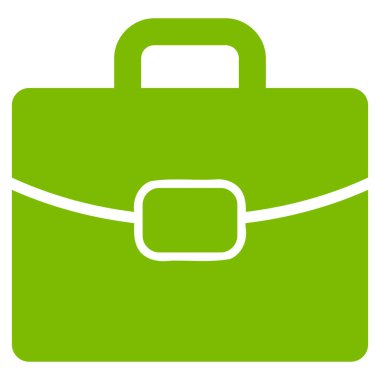 evrak çantası düz vektör simgesi