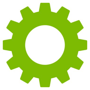 dişli düz vektör simgesi