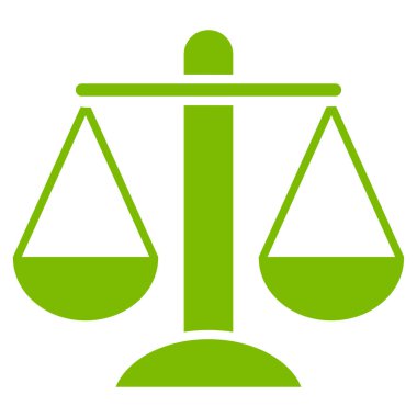 Ağırlık ölçekler düz vektör simgesi