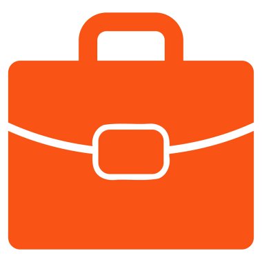 evrak çantası düz vektör simgesi