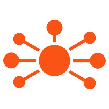 İlişkisinin bağlantılar düz vektör simgesi