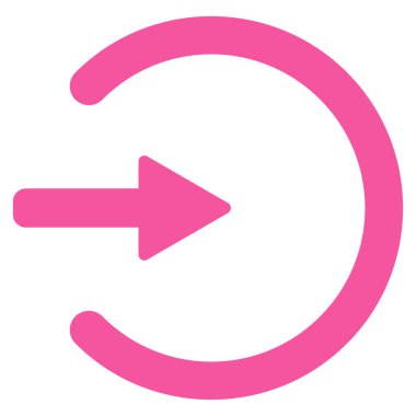 Giriş düz vektör simgesi