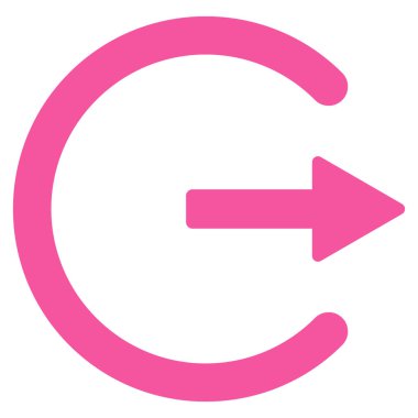 Çıkış düz vektör simgesi