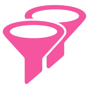 Filtreler düz vektör simgesi