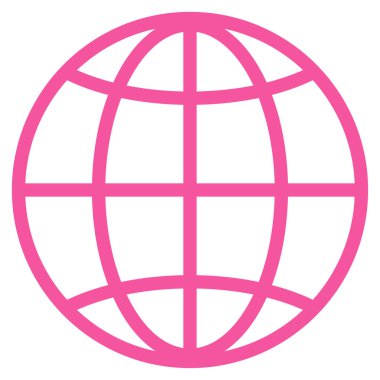 dünya düz vektör simgesi