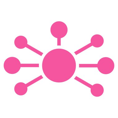 İlişkisinin bağlantılar düz vektör simgesi