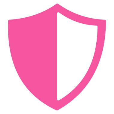 kalkan düz vektör simgesi