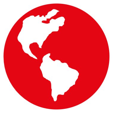 Dünya düz vektör simgesi