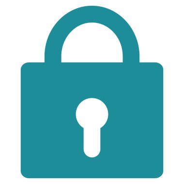 düz vektör simgesini kilitle