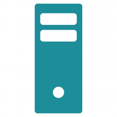 Sunucu ana düz vektör simgesi