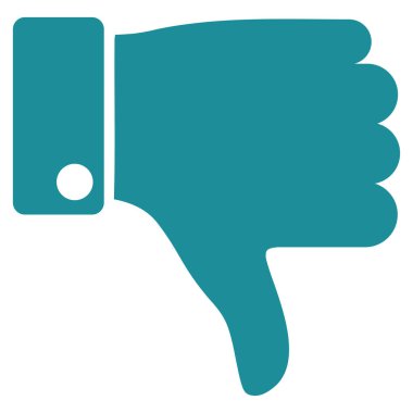 Başparmak düz vektör simgesi