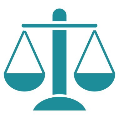 Ağırlık ölçekler düz vektör simgesi