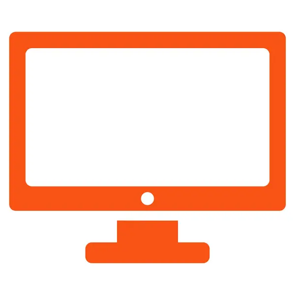Computer Display platte Vector Icon — Stockvector