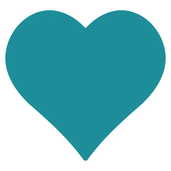 Láska srdce plochý vektor ikona — Stockový vektor
