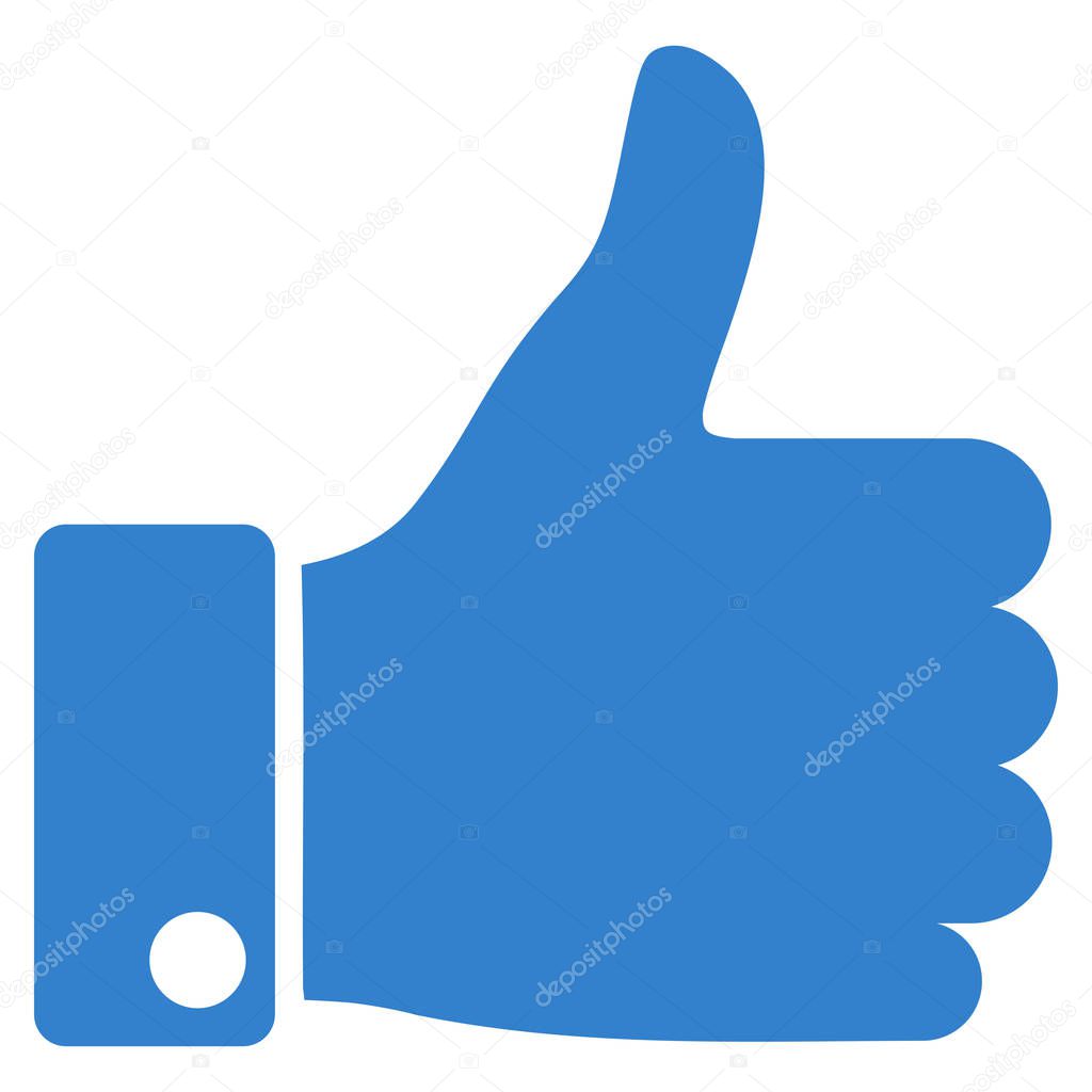 Thumb Up Flat Vector Icon