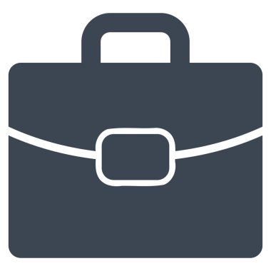 evrak çantası düz vektör simgesi