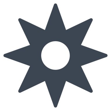 Yeni yıldız düz vektör simgesi