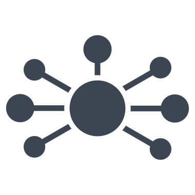 İlişkisinin bağlantılar düz vektör simgesi