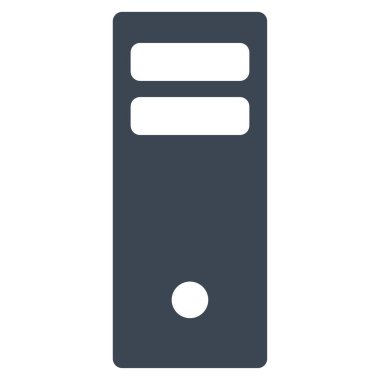 Sunucu ana düz vektör simgesi