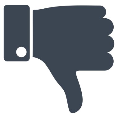 Başparmak düz vektör simgesi