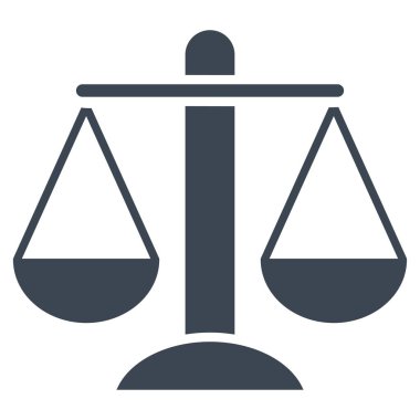 Ağırlık ölçekler düz vektör simgesi