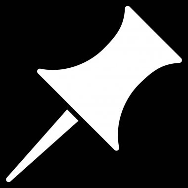 PIN düz vektör simgesi