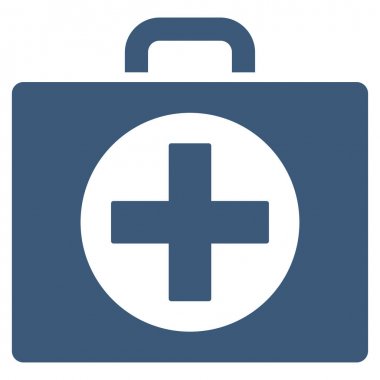 İlk yardım düz vektör simgesi