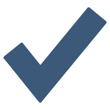 Tamam kene düz vektör simgesi