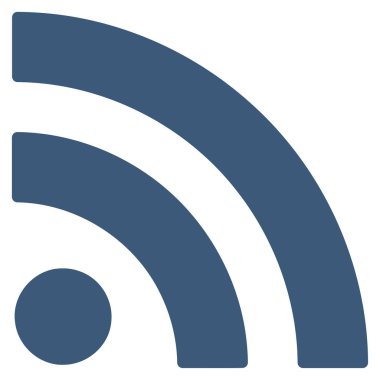 RSS düz vektör simgesi
