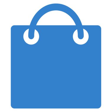 alışveriş poşeti düz vektör simgesi