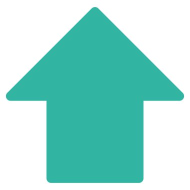 Düz vektör simge yukarı ok