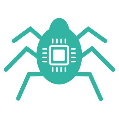 Donanım hata düz vektör simgesi