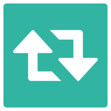 Oklar düz vektör simge Yenile