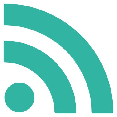 RSS düz vektör simgesi