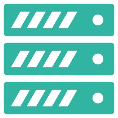 Sunucu Düz Vektör Simgesi